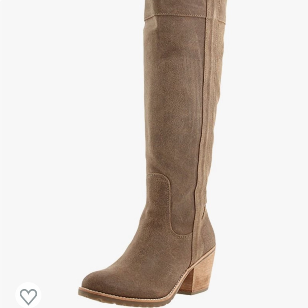 NIB Report Belzer Suede Leather New Nordstrom boots 8 taupe dark tan
